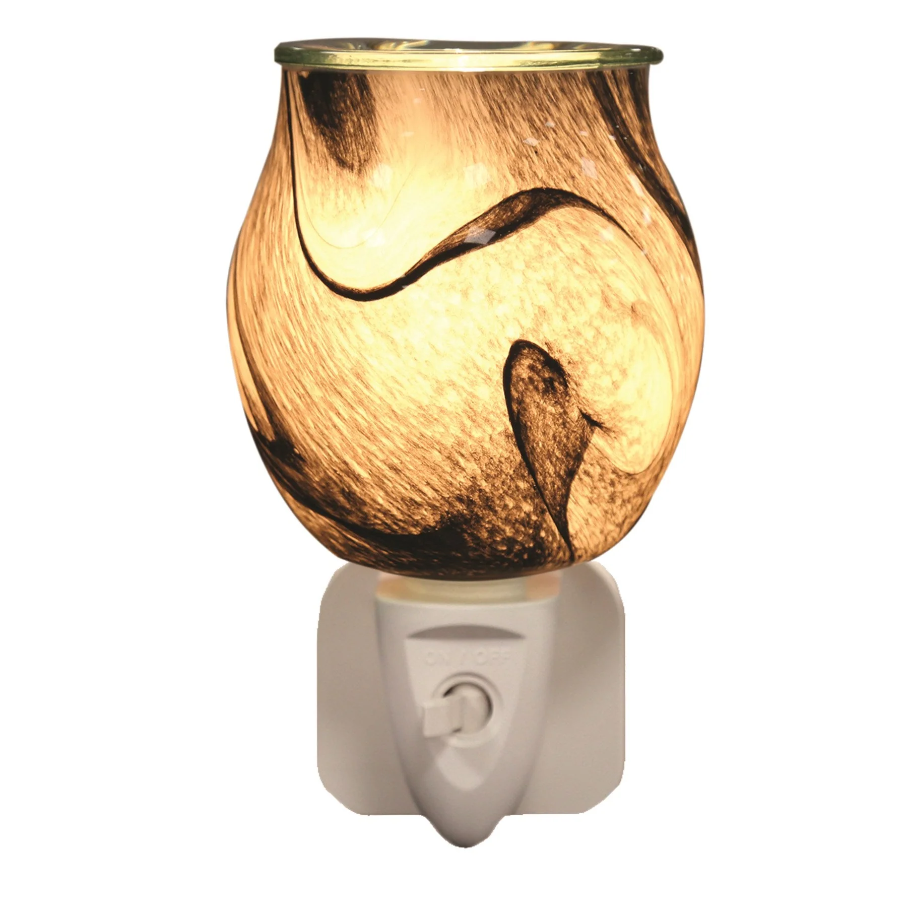 Black Swirl Plug-In Wax Melt Burner - Image 2