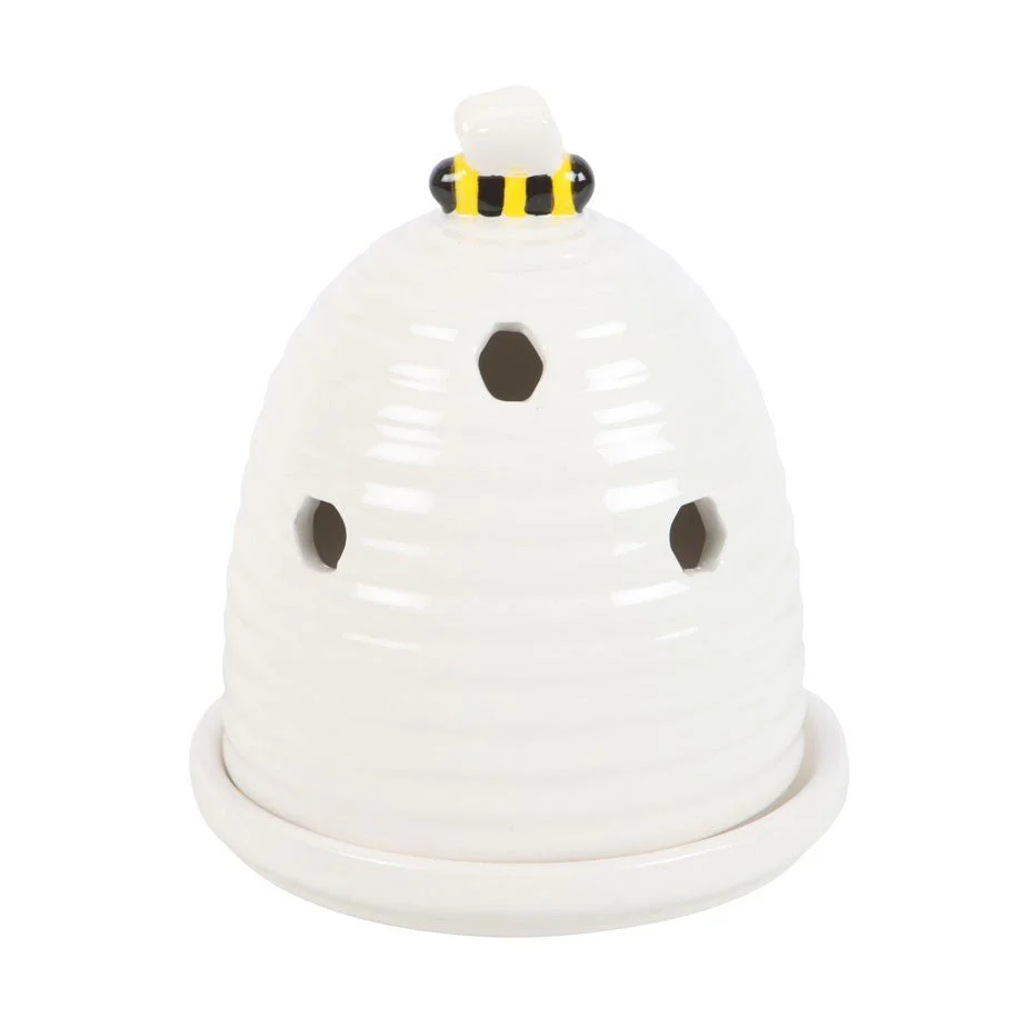 White Beehive Incense Cone Burner - Image 3