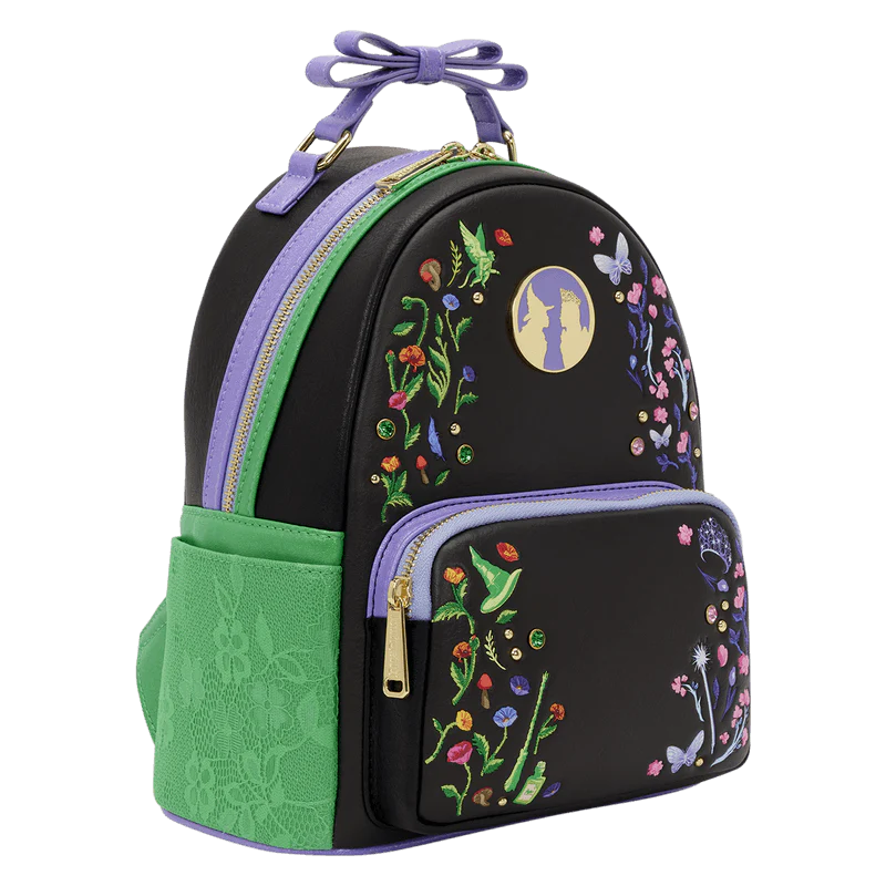 Loungefly Wicked Glinda & Elphaba Floral & Lace Mini Backpack - Image 3