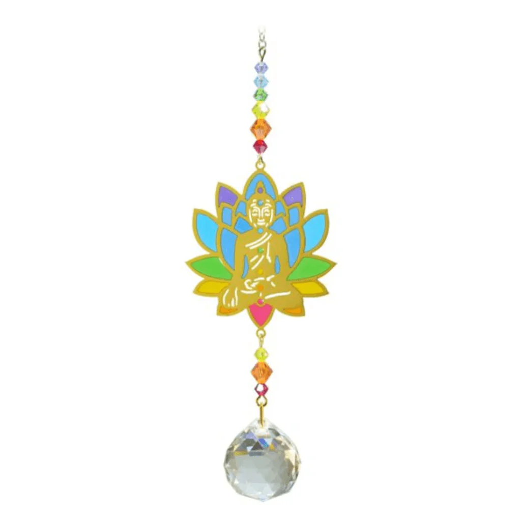 Buddha Rainbow Crystal Suncatcher – Crystal Dreams Range