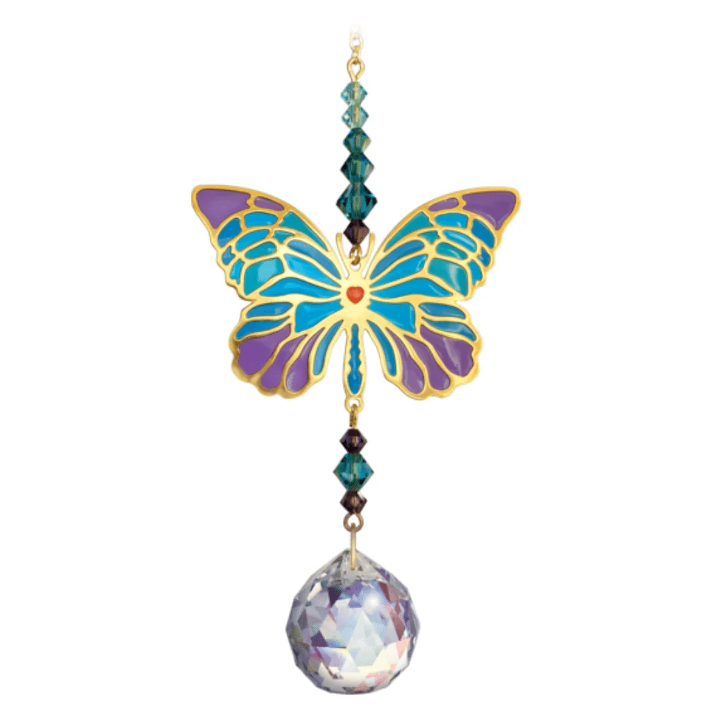Butterfly Iris Crystal Suncatcher – Crystal Dreams Range