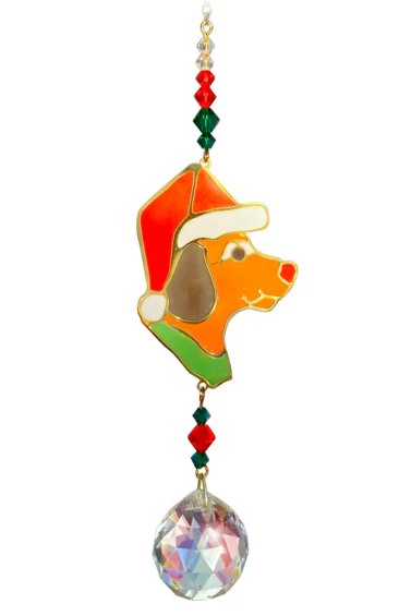 Wild Things Crystal Dreams - Dog With Hat Red & Green