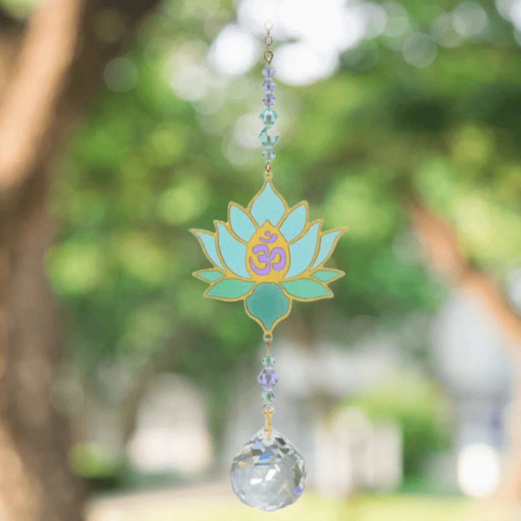 Lotus Aurora Crystal Suncatcher β Crystal Dreams Range - Image 3