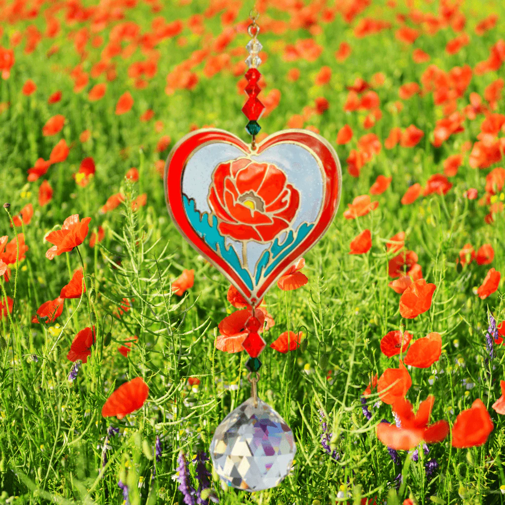 Poppy Crystal Suncatcher – Crystal Dreams Range - Image 3