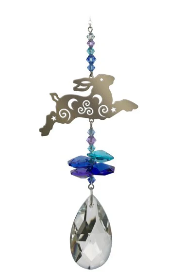 Wild Things Crystal Fantasy Small - Running Hare Moonlight