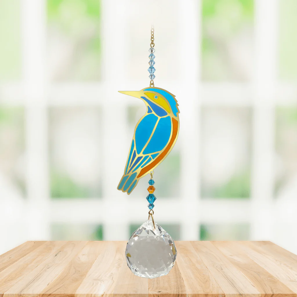 Wild Things Crystal Wonders Kingfisher Crystal Suncatcher - Image 2