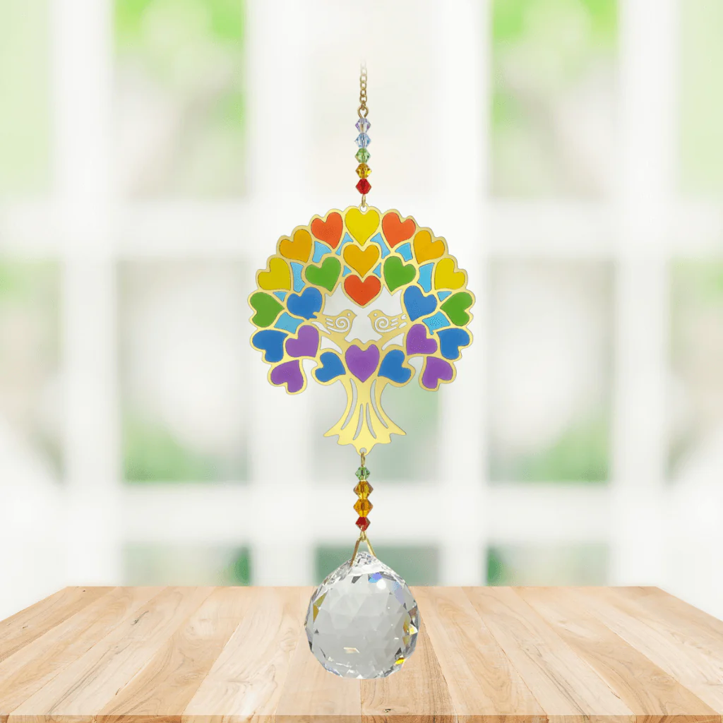 Wild Things Crystal Wonders Tree of Life Rainbow Crystal Suncatcher - Image 2