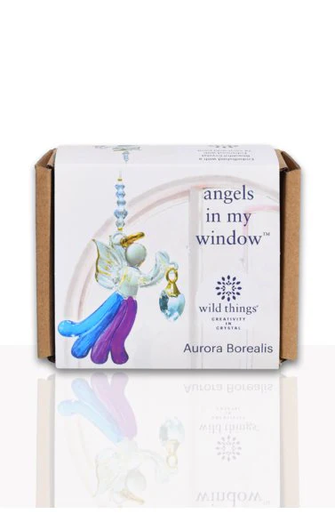Wild Things Fantasy Glass Angel - Aurora Borealis - Image 2