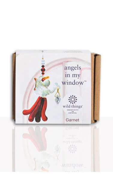 Wild Things Fantasy Glass Angel - Garnet - Image 2