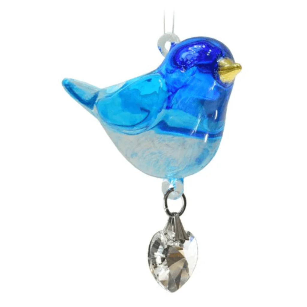 Wild Things âBluebirdâ Crystal Glass Suncatcher â Pretty Little Birds Range