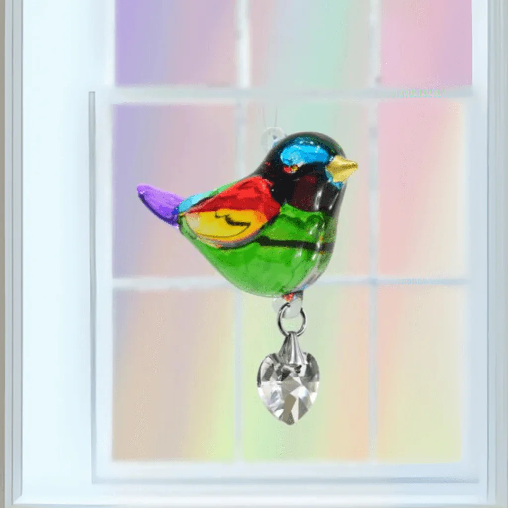 Wild Things ‘Rainbow’ Crystal Glass Suncatcher – Pretty Little Birds Range - Image 2