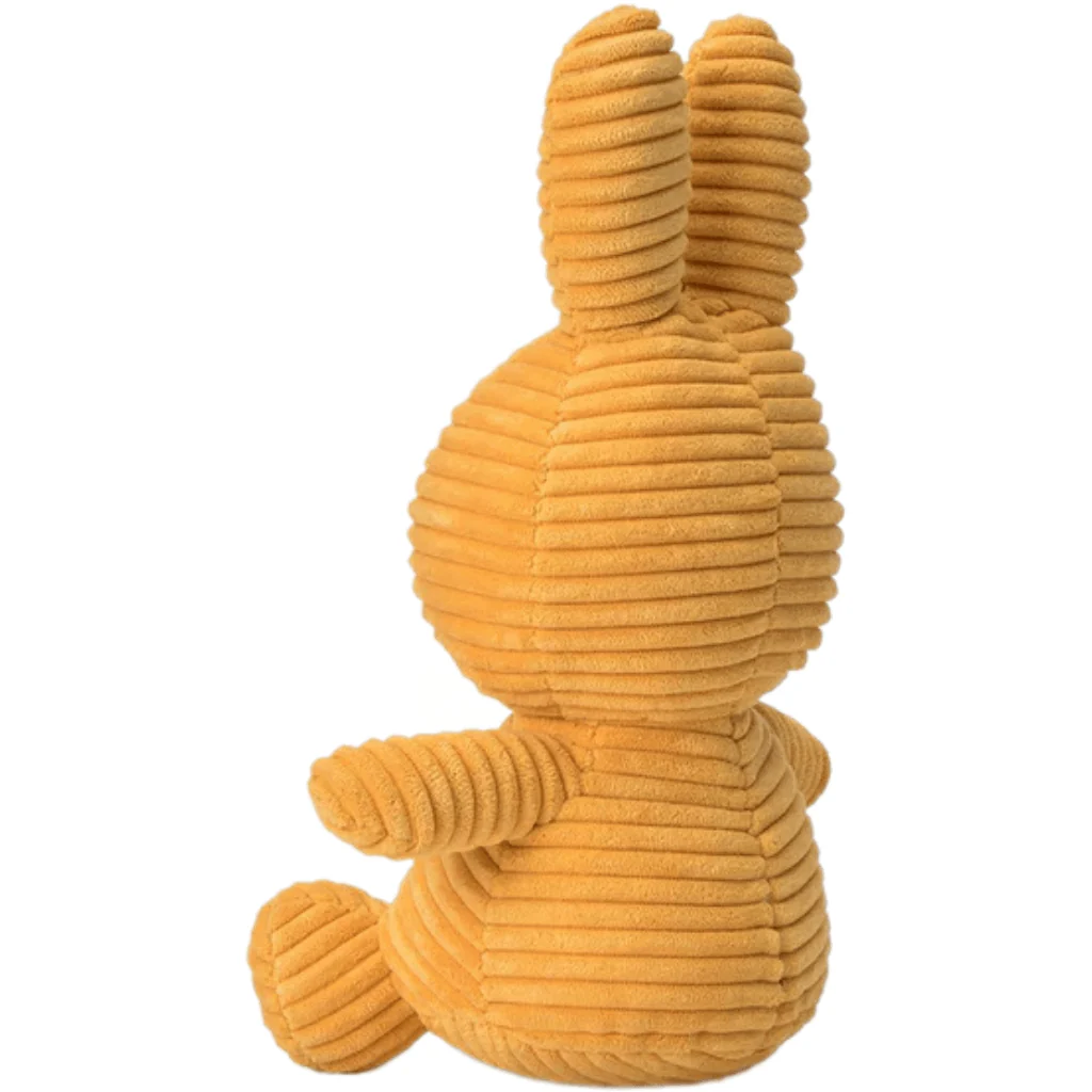 Yellow Corduroy Miffy Plush by Bon Ton Toys - Image 3
